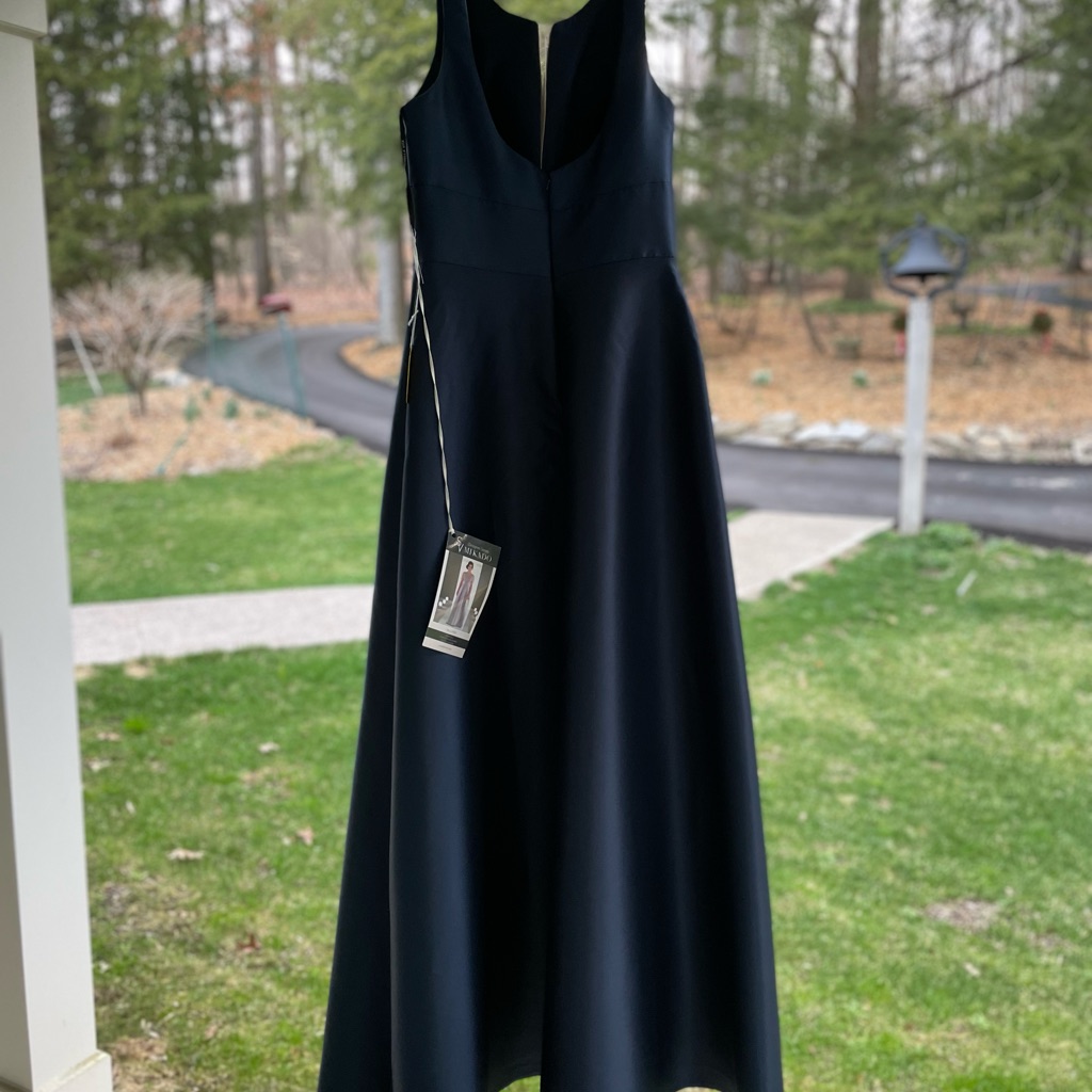 Nwt Midnight Blue Sorella Vita Designer Gown, Size 10 (See Description Below)
